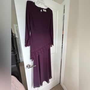 Eggplant Mother of the bride or mother of the groom dress